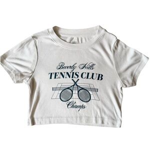 Pacsun cropped tennis tshirt